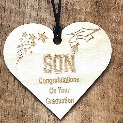 Son Graduation Congratulation Wooden Plaque Gift - ukgiftstoreonline