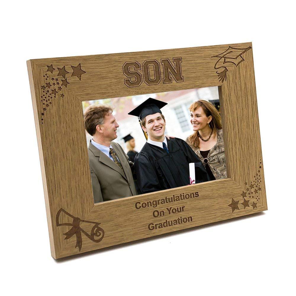 Son Graduation Stars and Hat Photo Frame Gift - ukgiftstoreonline