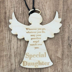 Special Daughter Guardian Angel Wooden Plaque Gift - ukgiftstoreonline