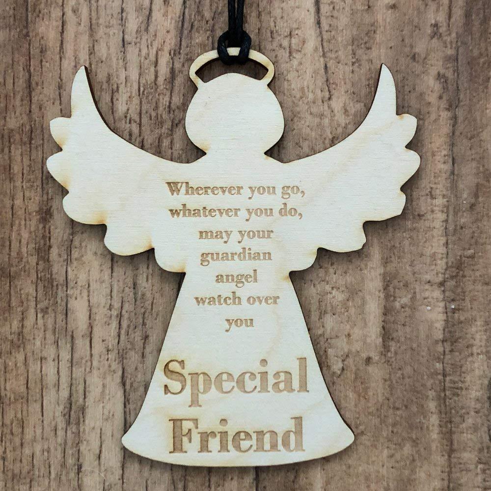Special Friend Guardian Angel Wooden Plaque Gift - ukgiftstoreonline