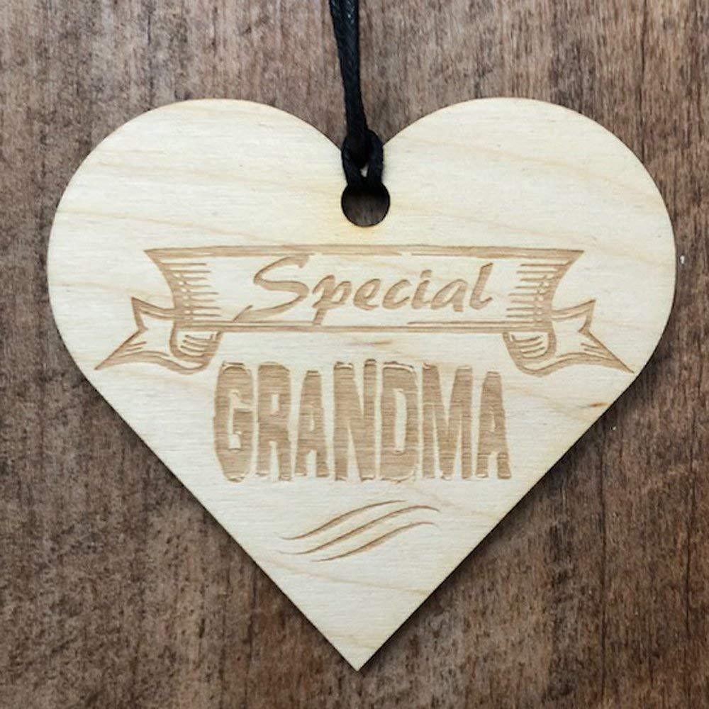 Special Grandma Wooden Heart Plaque Gift - ukgiftstoreonline