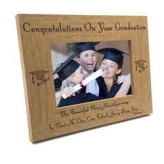 The beauty of learning graduation Wooden Photo Frame - ukgiftstoreonline