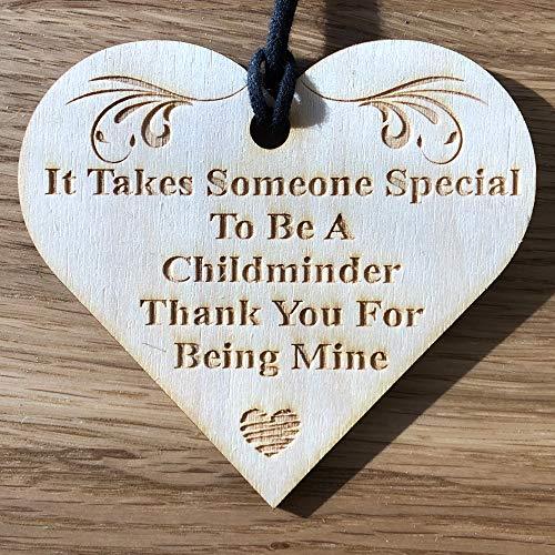 ukgiftstoreonline Childminder Thank you Gift Engraved Wooden Plaque - ukgiftstoreonline