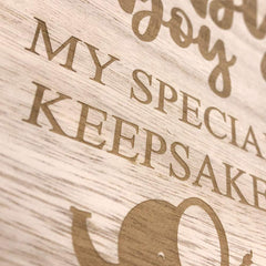 ukgiftstoreonline Engraved Wooden Baby Boy Special Keepsake Box or Photo Box Gift - ukgiftstoreonline