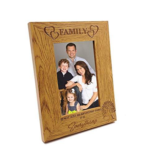 ukgiftstoreonline Family Is Everything Wooden Photo Frame Gift FW299 - ukgiftstoreonline