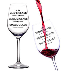 ukgiftstoreonline Mum's Large Measure Wine Glass Novelty Gift - ukgiftstoreonline