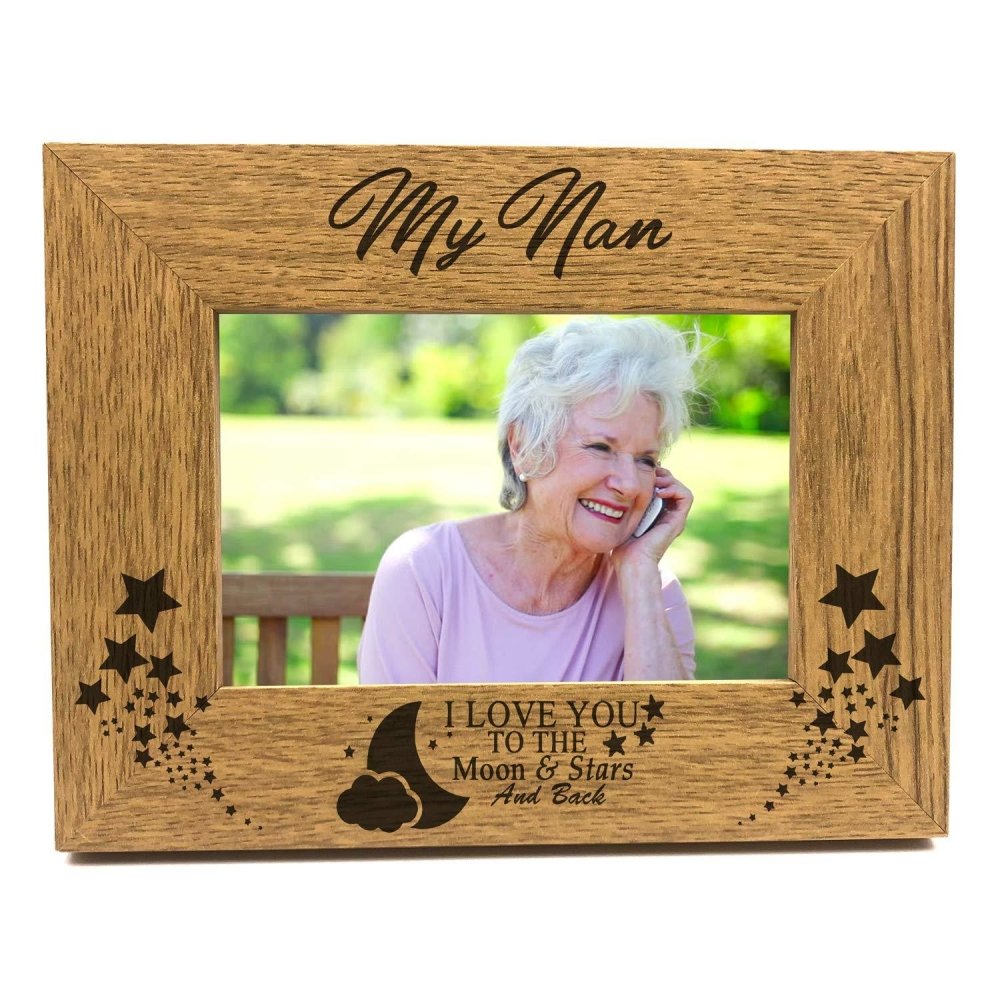 ukgiftstoreonline My Nan Love You To The Moon and Back Photo Frame Gift - ukgiftstoreonline