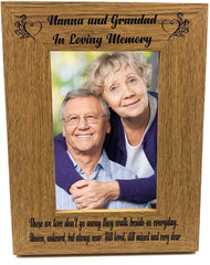 ukgiftstoreonline Nanna and Grandad Memorial Remembrance Photo Frame Portrait - ukgiftstoreonline