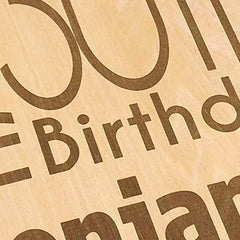 ukgiftstoreonline Personalised 30th Birthday Engraved Large Wooden Scrapbook Photo Album - ukgiftstoreonline