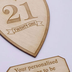 ukgiftstoreonline Personalised Birthday Photo Album Keepsake Gift Boxed Wood Engraved Any Age 13th, 16th, 18th, 21st, 30th, 40th, 50th, 60th, 70th - ukgiftstoreonline