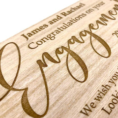 ukgiftstoreonline Personalised Engagement Gift Champagne or Wine Bottle Holder Gift - ukgiftstoreonline