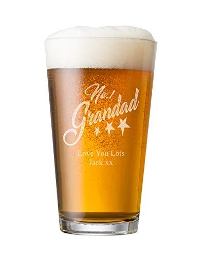 ukgiftstoreonline Personalised Engraved Perfect Beer Pint Grandad Gift - ukgiftstoreonline