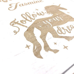 ukgiftstoreonline Personalised Follow Your Dreams Unicorn Keepsake Box Gift - ukgiftstoreonline