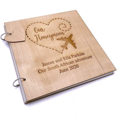 ukgiftstoreonline Personalised Honeymoon Memories Scrapbook Photo Album - ukgiftstoreonline