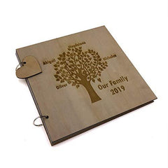 ukgiftstoreonline Personalised Large Family Tree Style Scrapbook Photo Album - ukgiftstoreonline