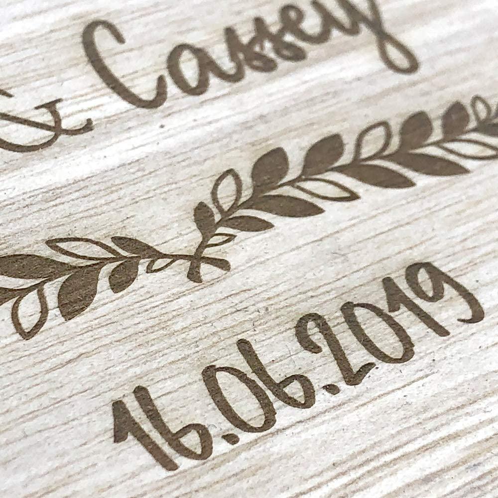ukgiftstoreonline Personalised Wooden Keepsake Box Wedding Memory Engraved Gifts Any Name - ukgiftstoreonline