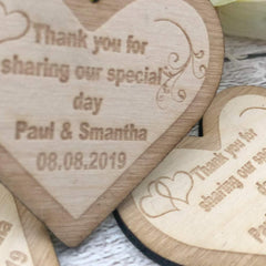 ukgiftstoreonline Thank you for sharing our special day tags Table Decorations Wedding Favours - ukgiftstoreonline