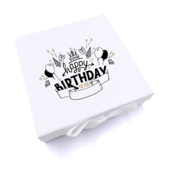 ukgiftstoreonline Personalised Any Age Happy Birthday Gift Keepsake Memory Box 18th, 21st, 30th, 40th, 50th
