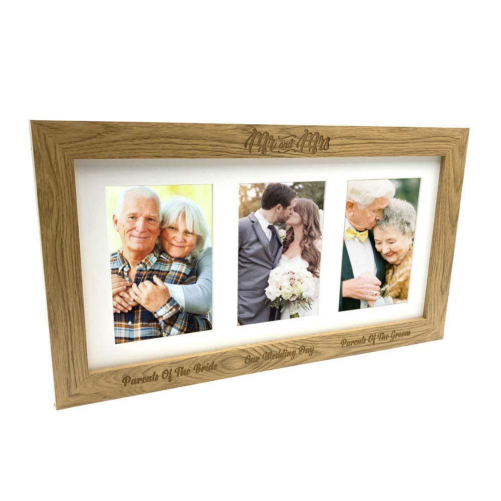 Wedding Day Parents Of The Bride and Groom Triple picture photo frame - ukgiftstoreonline