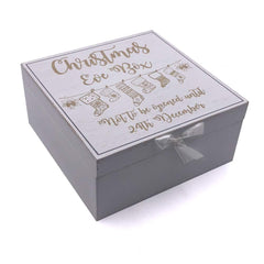 White Christmas Eve Wooden Keepsake Box - ukgiftstoreonline