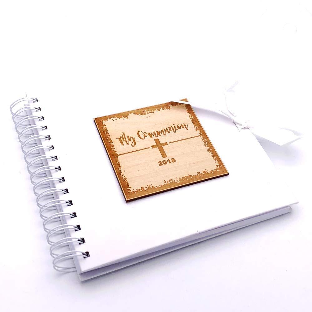 White Communion Scrapbook Photo Album or Guest Book - ukgiftstoreonline